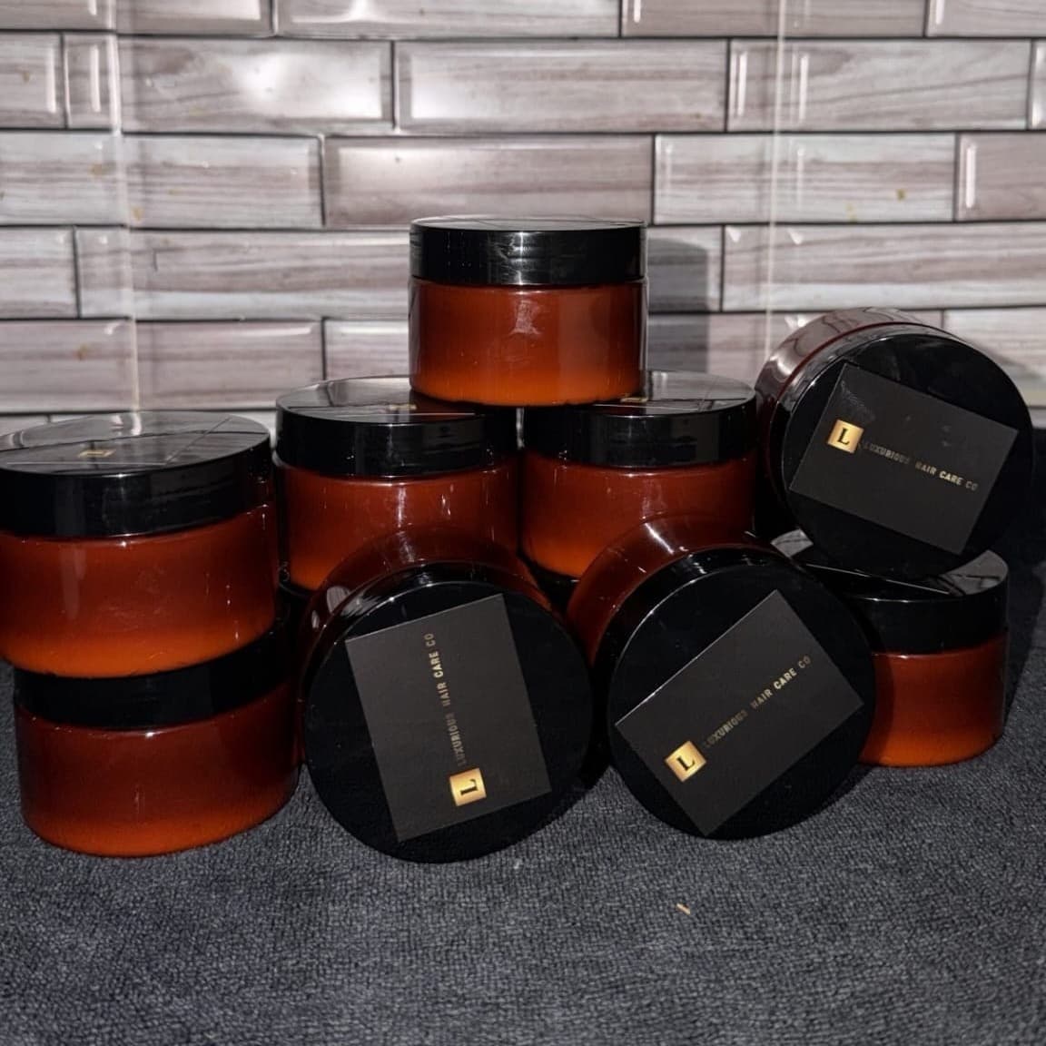 Luxurious Hair Care Co. Soothing Hair Mask jars