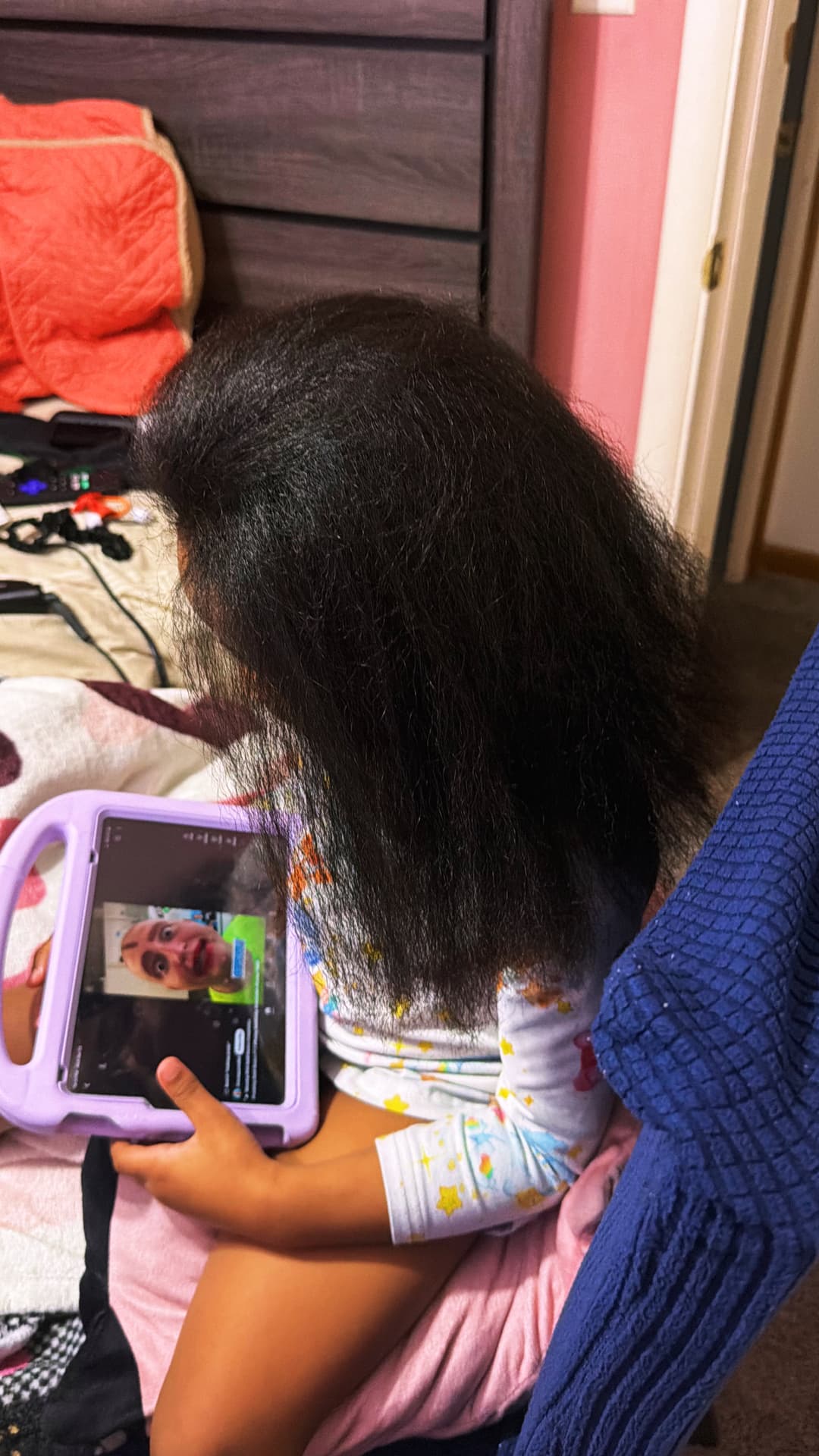 Thick, healthy natural hair result